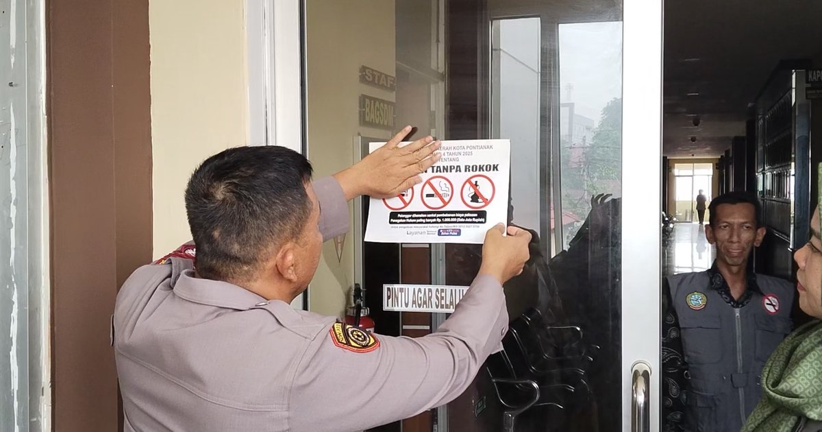 Gencarkan Sosialisasi Perda Baru, Satgas KTR Pontianak Sasar Markas Polisi Hingga Tegur Kafe yang Sediakan 'Smoking Room' Ber-AC