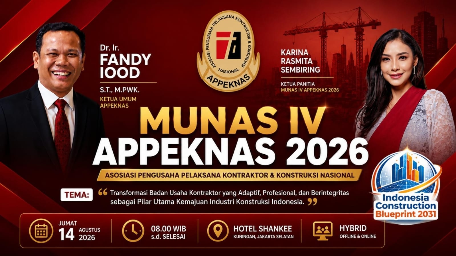 MUNAS IV APPEKNAS Hadirkan Solusi Strategis untuk Kemajuan Konstruksi Nasional