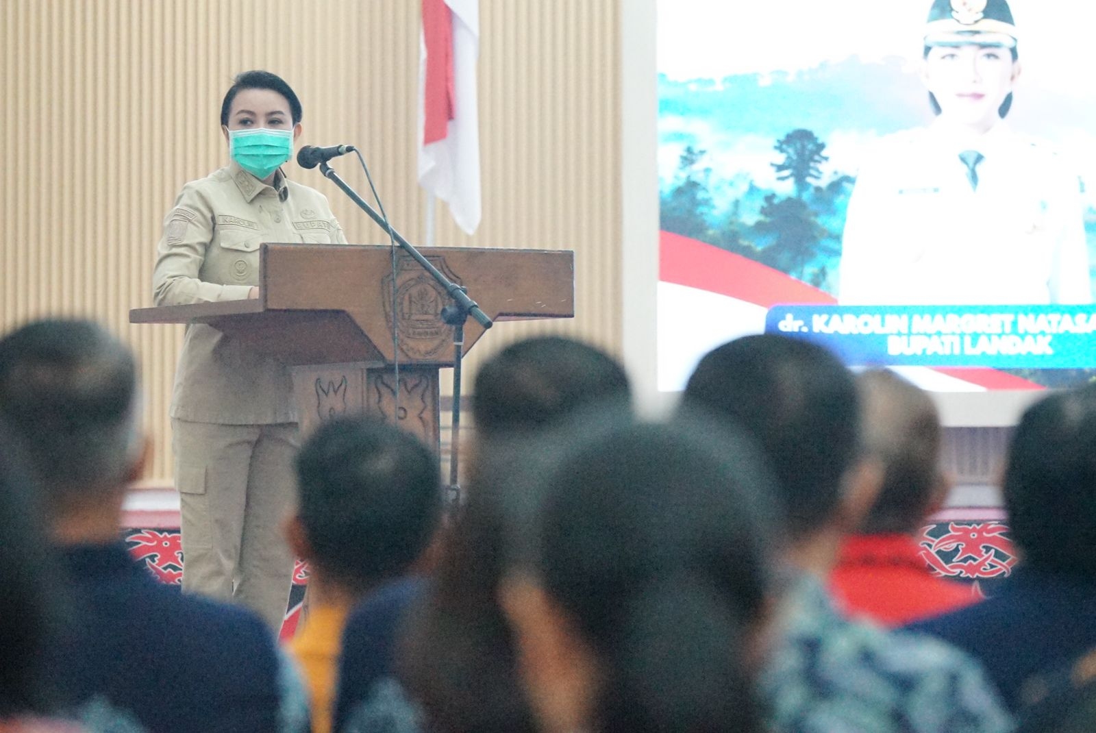 Status Tanggap Darurat Karhutla, Bupati Karolin Surati Mensos dan Mendes Minta Bantuan Dana Desa