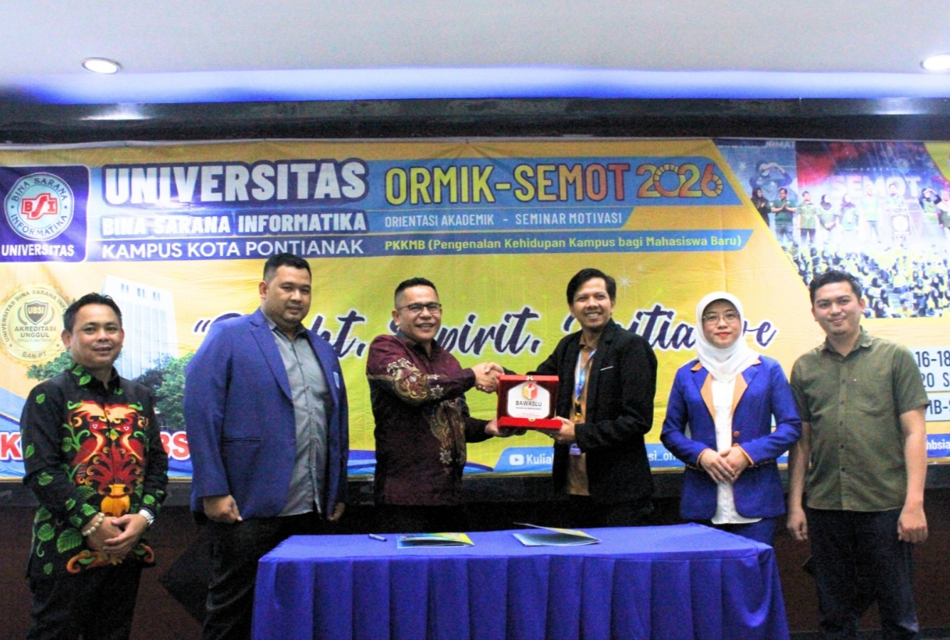 Bawaslu Kalbar Gandeng UBSI Pontianak Perkuat Pengawasan Pemilu Partisipatif