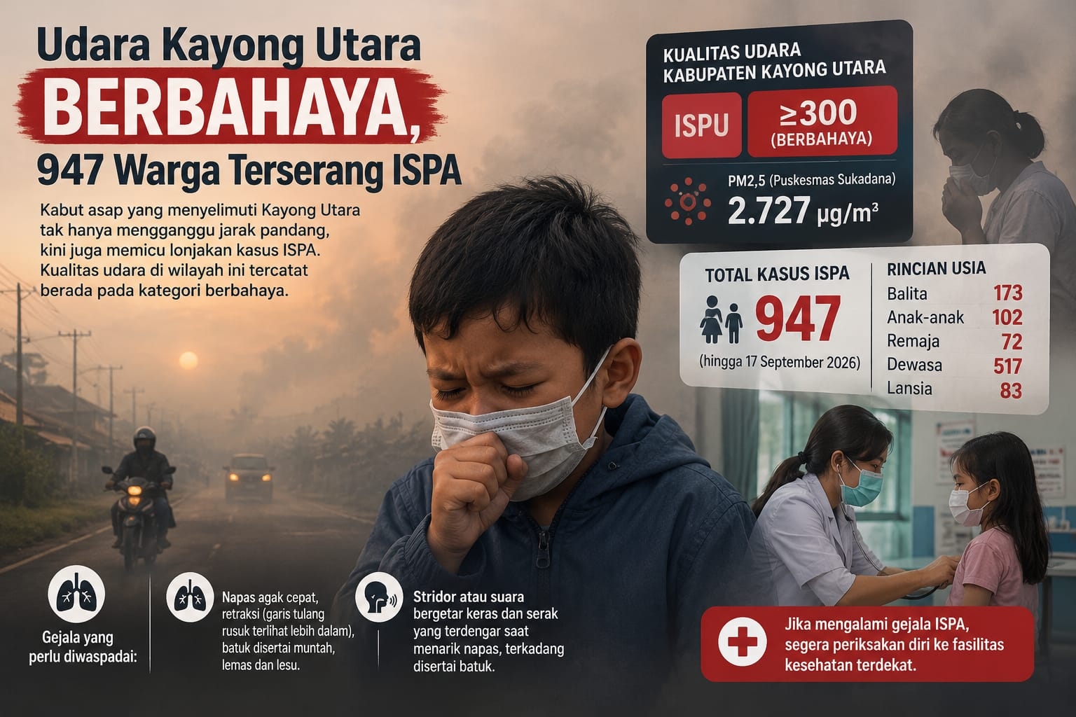 Udara Kayong Utara Berbahaya, 947 Warga Terserang ISPA