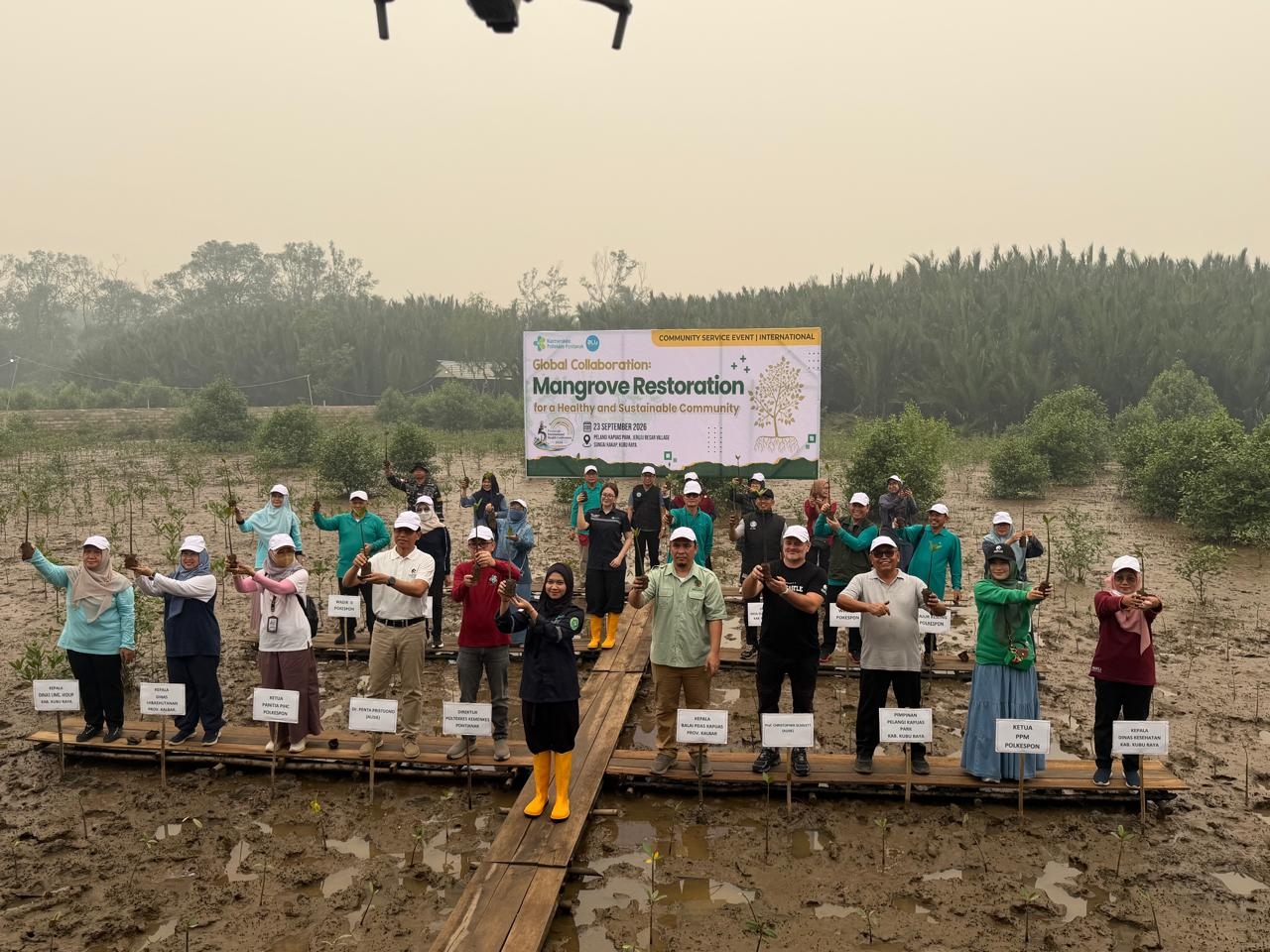 Widodo dan Poltekkes Kemenkes Pontianak Perkuat Kolaborasi Internasional untuk Jaga Mangrove
