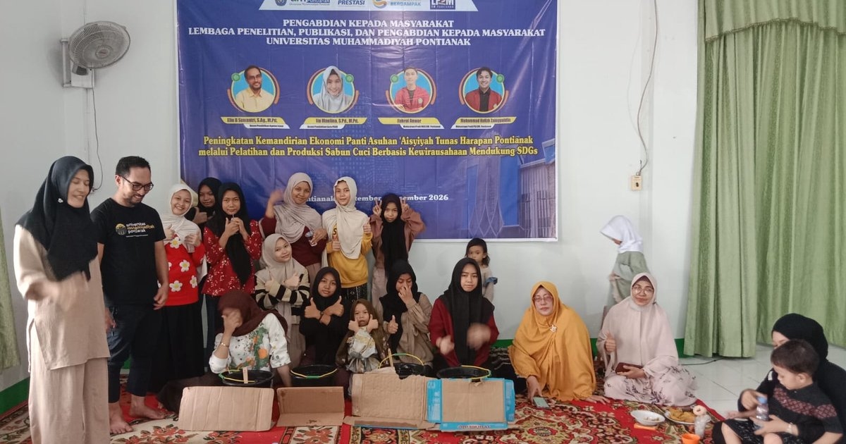 Produksi Sabun Cuci Jadi Jalan Panti ‘Aisyiyah Tunas Harapan Bangun Kemandirian Ekonomi