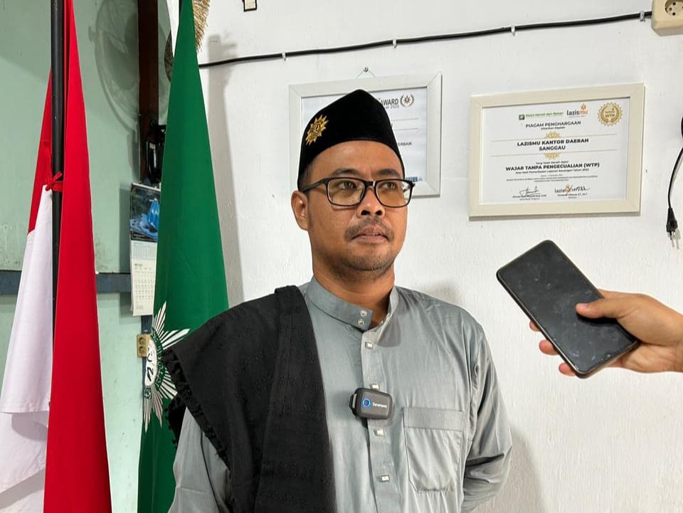 Lazismu Sanggau Laksanakan Kurban Tanpa Plastik di Masjid At-Tanwir