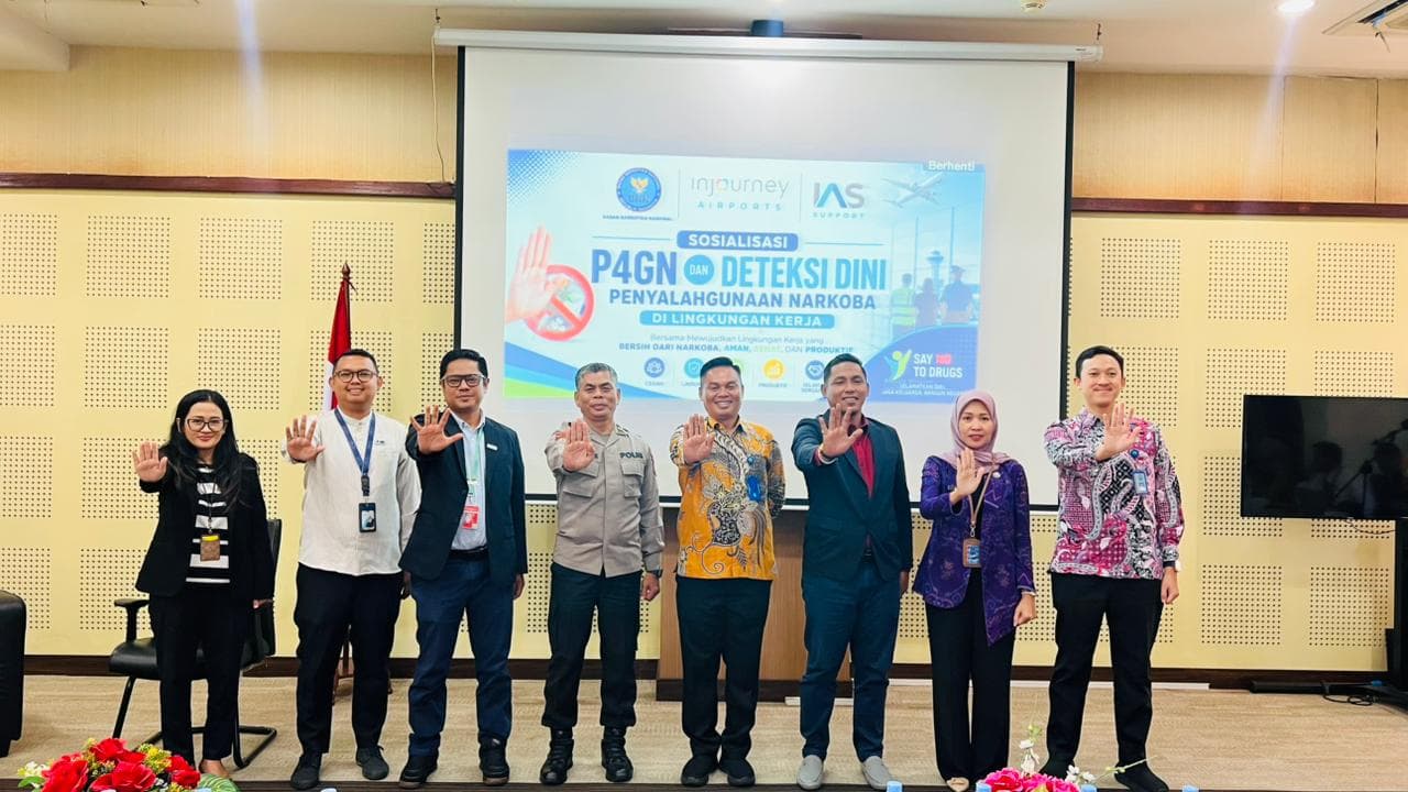 Perkuat Komitmen Antinarkoba, Bandara Internasional Supadio Gandeng BNN Kabupaten Kubu Raya Gelar Sosialisasi Intensif