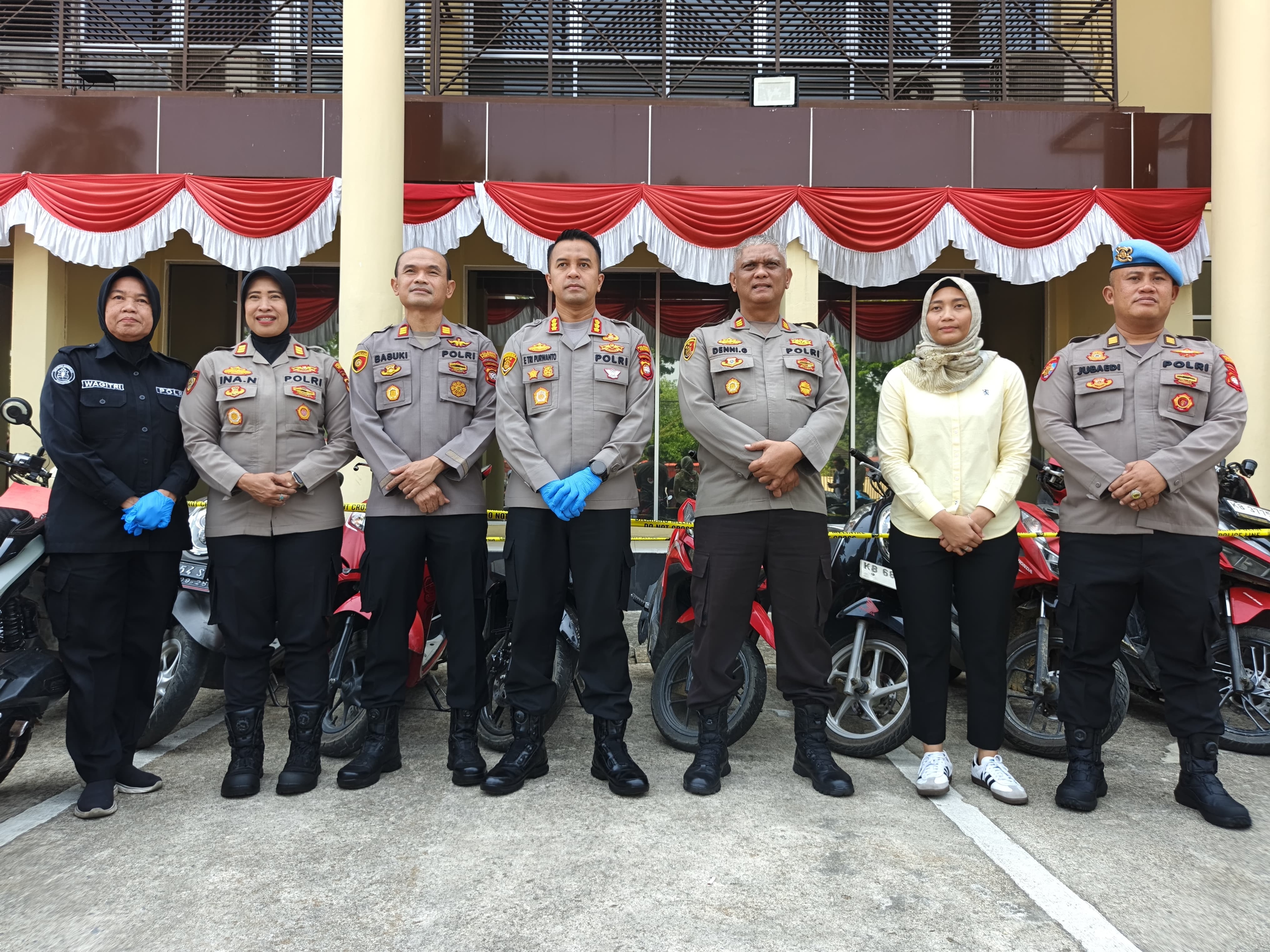 Polresta Pontianak Ungkap Lima Kasus Curanmor, Tiga Tersangka Ditangkap
