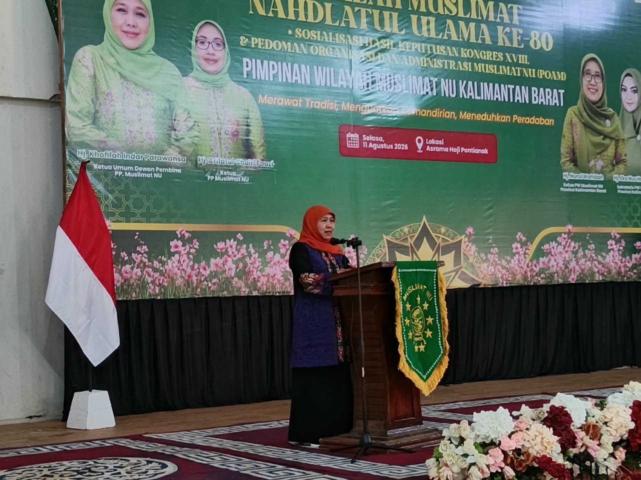 Muslimat NU Kalbar Serukan Perdamaian Dunia pada Harlah ke-80