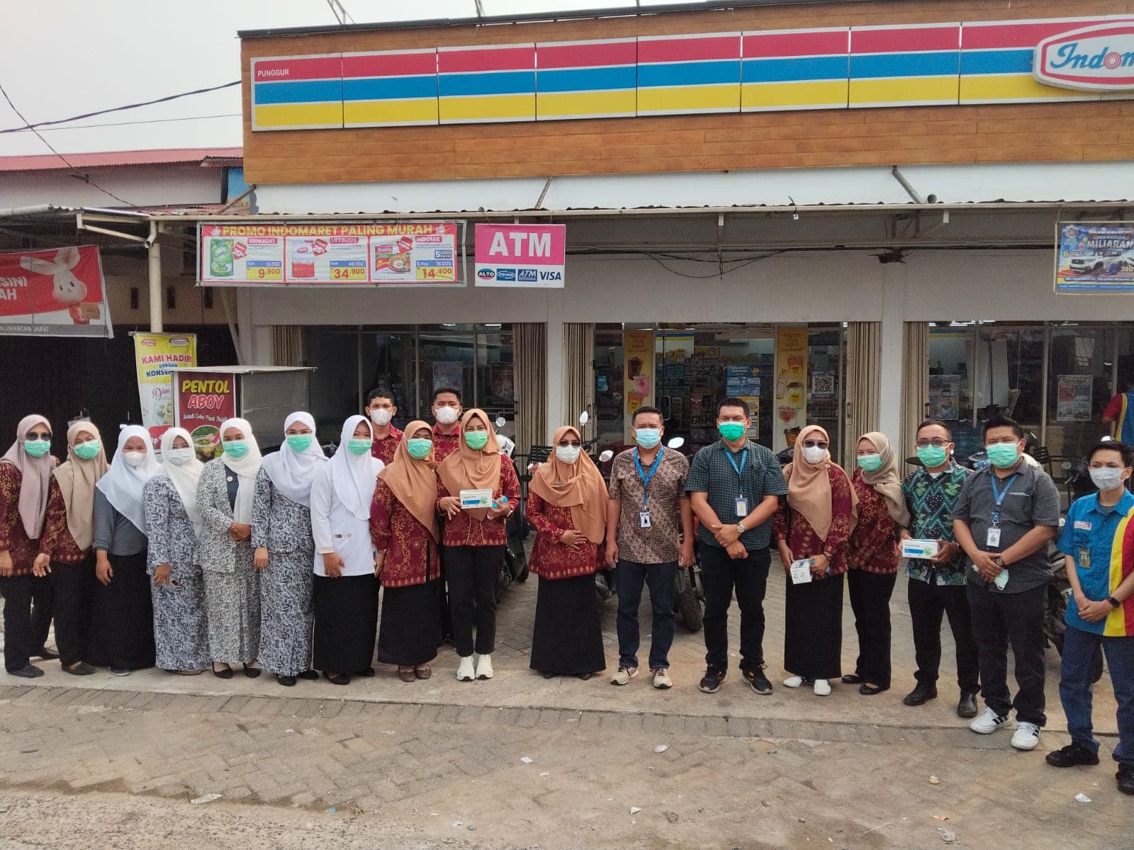 Puskesmas Punggur Gencarkan Penyuluhan dan Pembagian Masker Hadapi Kabut Asap