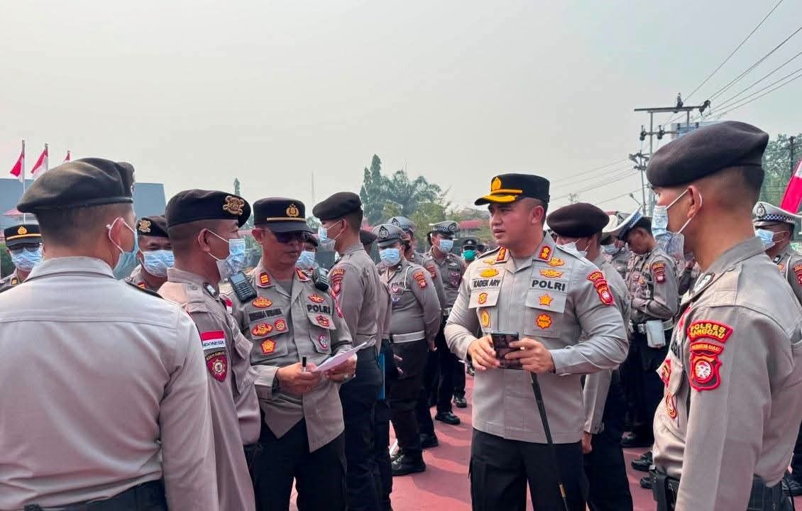 Polres Sanggau Perkuat Kesiapan Personel Hadapi Karhutla