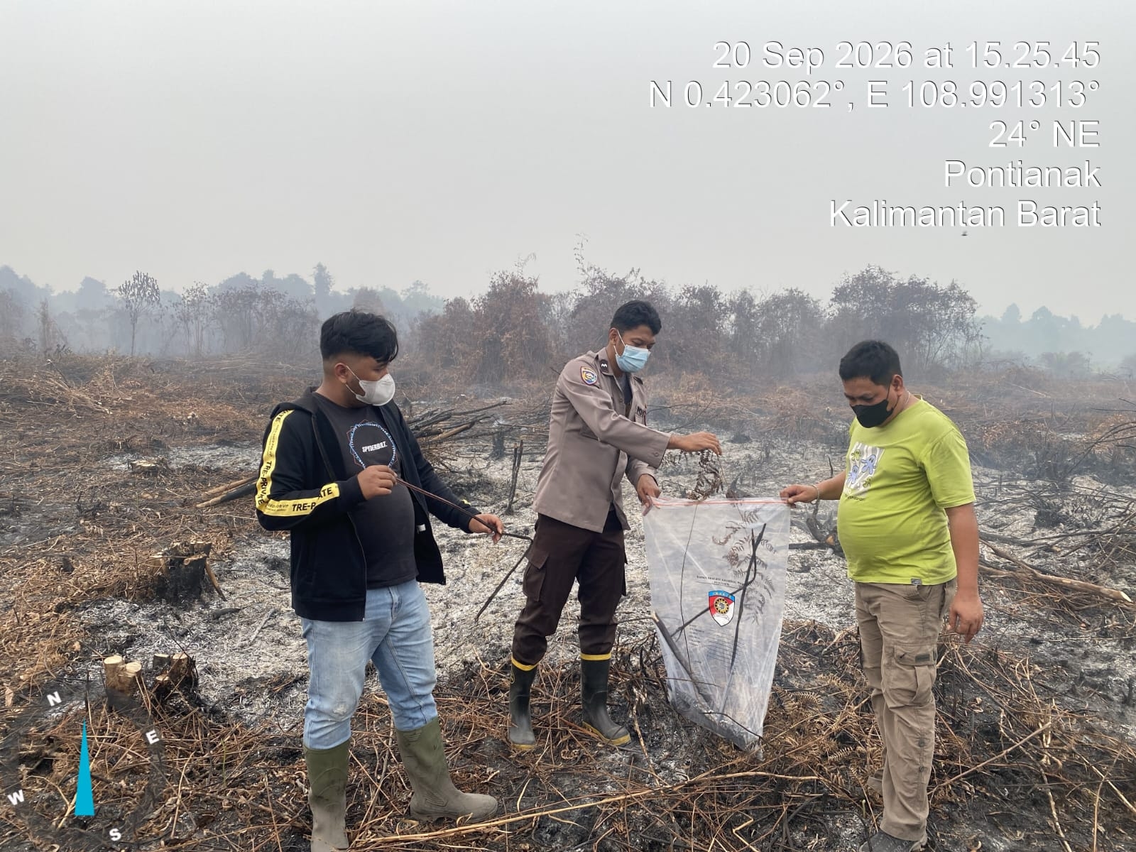 Video Dugaan Pembakaran Lahan Viral, Polres Mempawah Turun Cek Lokasi