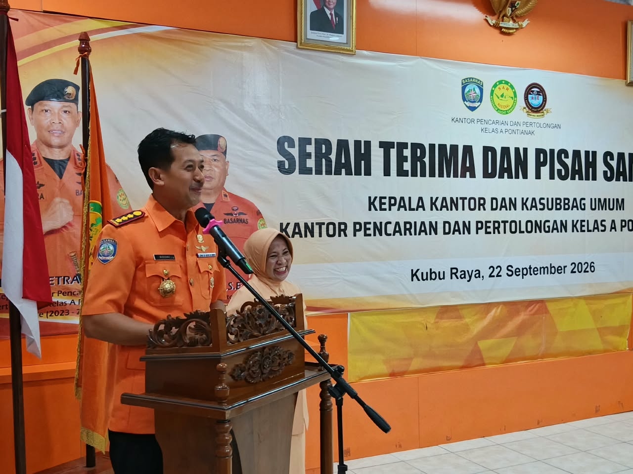 Budiono Resmi Pimpin Kantor SAR Pontianak, Fokus Perkuat Kesiapsiagaan